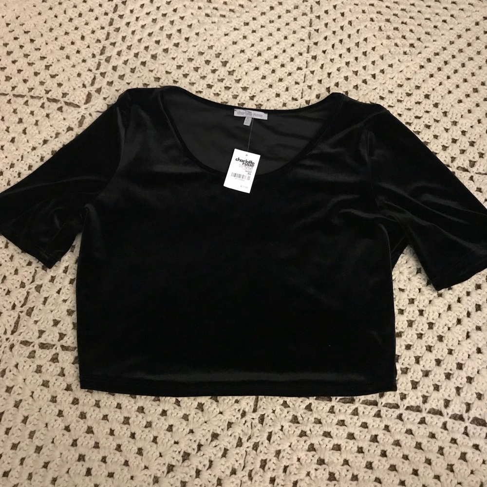 Velvet Crop Top